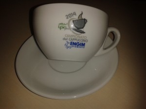 la tazza IPA ITALIA per il Campionato del Cappuccino